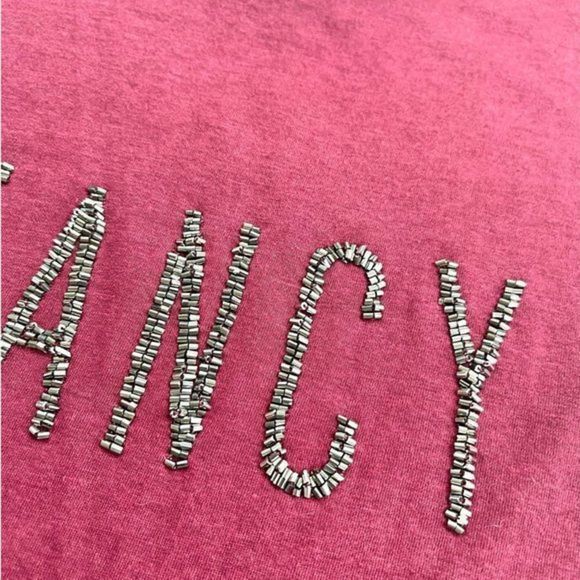 𝅺For The Republic Fancy Graphic‎ Beaded Tank | Burgundy Size S - Picture 3 of 8